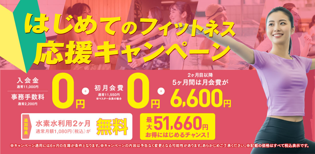 はじめてのフィットネス応援キャンペーン